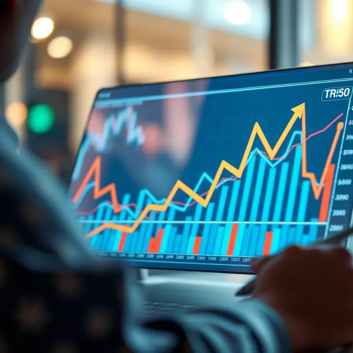 Graph showing market trends and consumer behavior insights