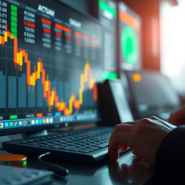Risk Management and Strategy in Binary Options Conceptual illustration of risk management and strategy planning in binary options