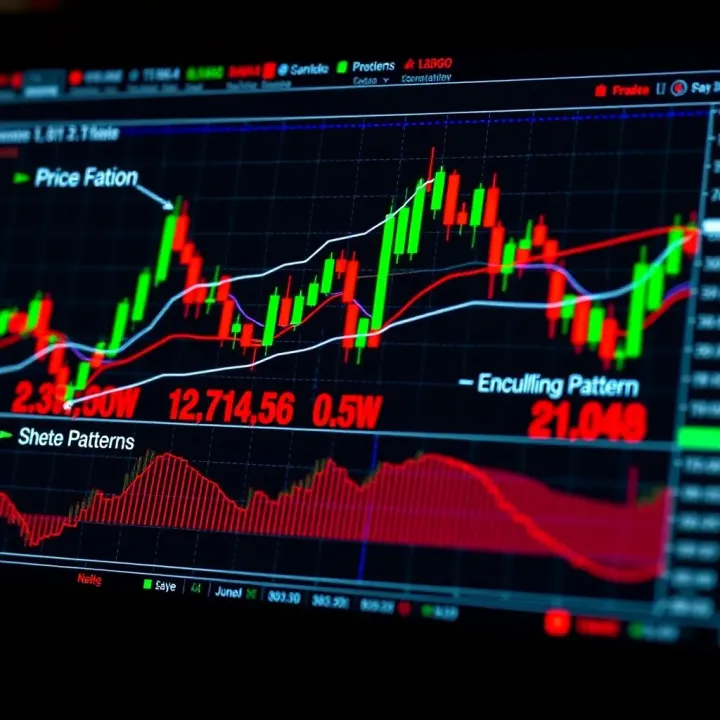 Diagram showing common price action trading setups including pin bars and engulfing patterns on financial charts