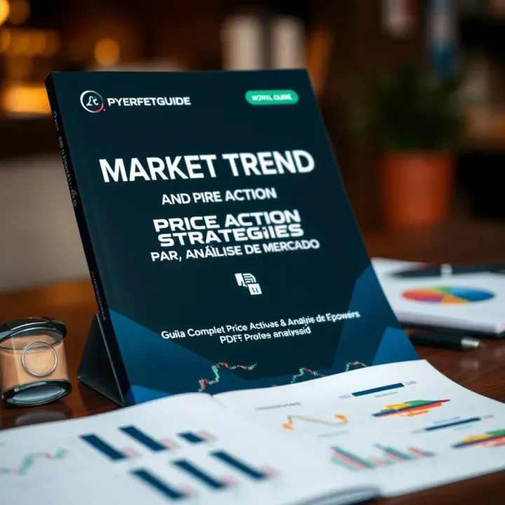 Layout of a digital PDF guide featuring market trend analysis and price action strategies