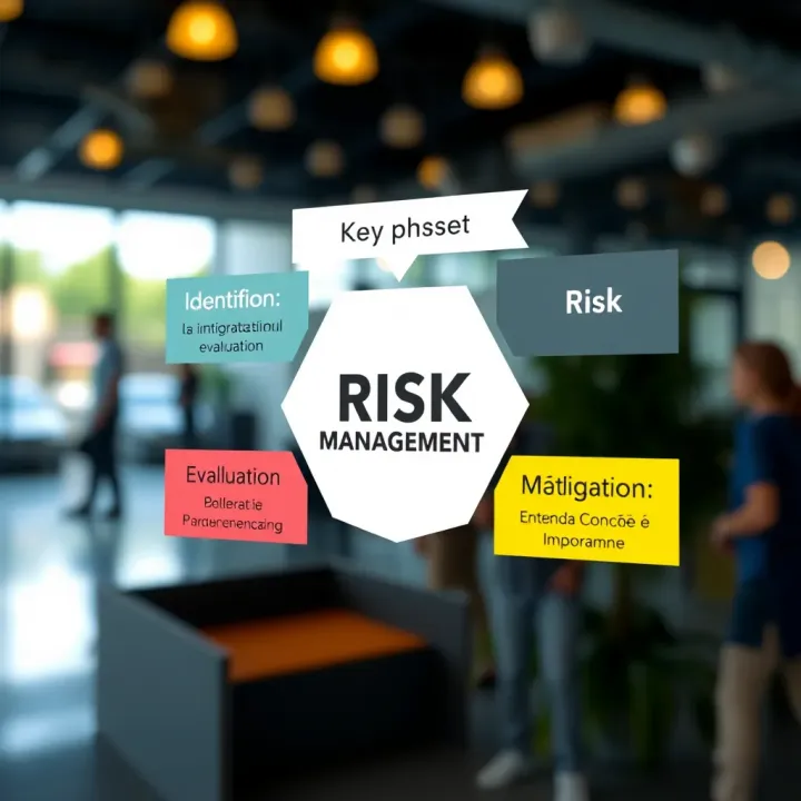 Key Phases of Risk Management Diagram illustrating key phases in risk management including identification, evaluation, and mitigation