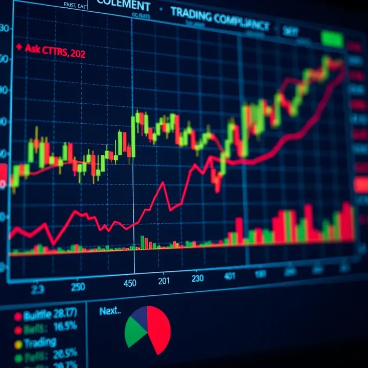 Graph showing risk management strategies and regulatory compliance in financial trading platforms