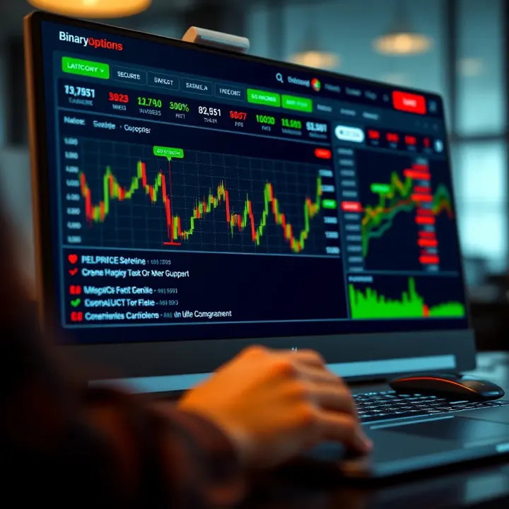 Secure online trading platform interface highlighting safety features and user tools