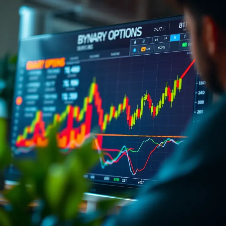 Essential Strategies and Risk Management in Binary Options Chart showcasing essential strategies and risk management techniques for binary options