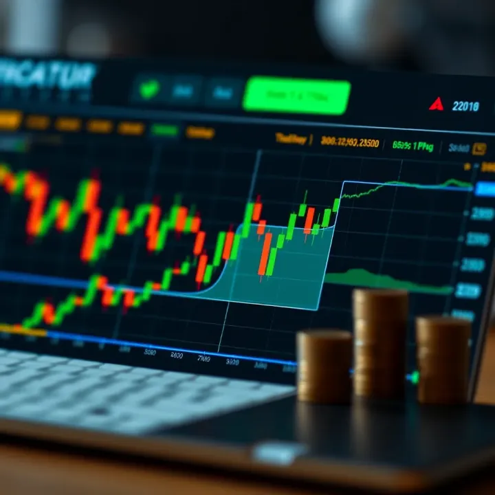 Graph showing strategy development and risk management in binary options trading