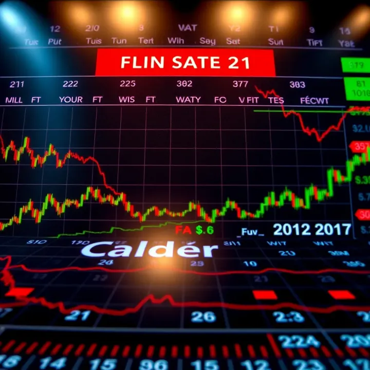 Economic calendar displaying various global financial events and indicators affecting currency exchange rates